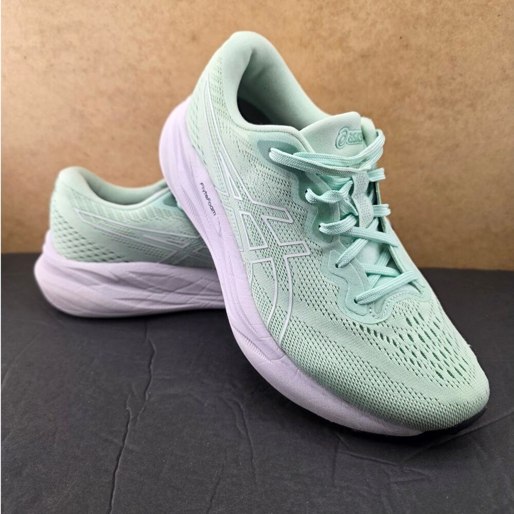 ASICS Women's Gel-Pulse 15 Running Shoe in "Mint Tint/White" color Size 7